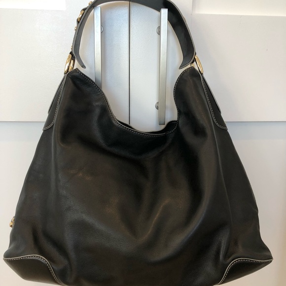 Cole Haan black leather hobo bag - Picture 2 of 7